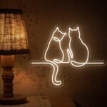 Couple Cat Neon Sign