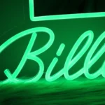 Billie Eilish neon sign details