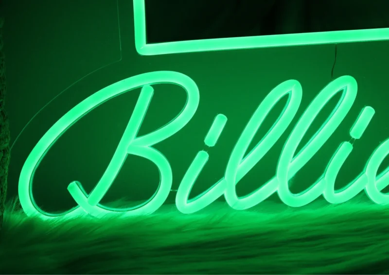 Billie Eilish neon sign details