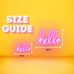 Neon sign size guide article