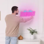 How to hang a neon sign